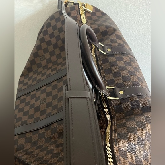 Louis Vuitton Keepall Bandouliere 55 Damier Ebene NWT - Picture 12 of 16